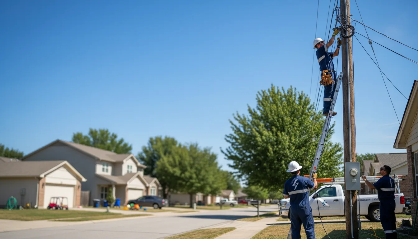 Residential electrician providing installation services in Hermann, MO